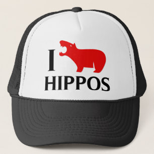 I Love Hippos Trucker Hat