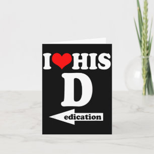 I Love His Dedication Funny Valentine's Day Couple Card
