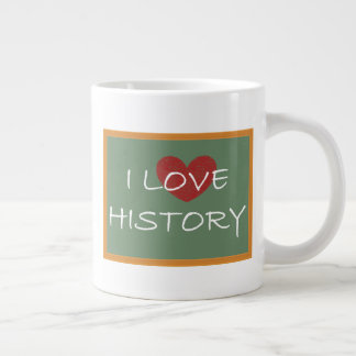 I Love History Large Coffee Mug
