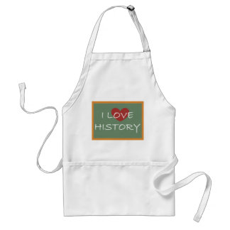 I Love History Standard Apron