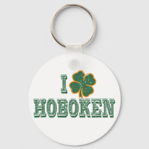 I love Hoboken - St. Patrick's Day Key Ring