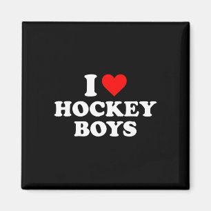 I Love Hockey Boys  Magnet