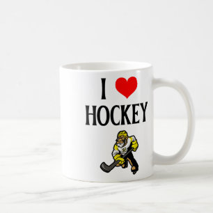 I Love Hockey I Heart Hockey Funny Ice Hockey Love Coffee Mug