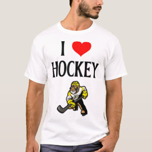 I Love Hockey I Heart Hockey Funny Ice Hockey Love T-Shirt