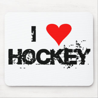 I love hockey T-shirts and Gifts. Mouse Mat
