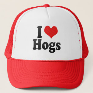 I Love Hogs Trucker Hat