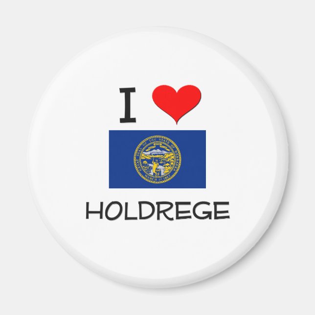 I Love Holdrege Nebraska Magnet (Front)