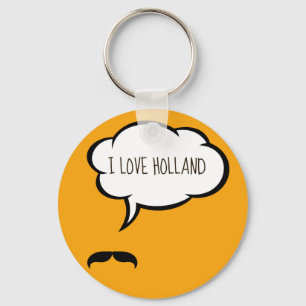 I Love Holland Key Ring