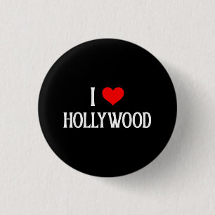 I Love Hollywood I Heart Hollywood Holiday Travel 3 Cm Round Badge