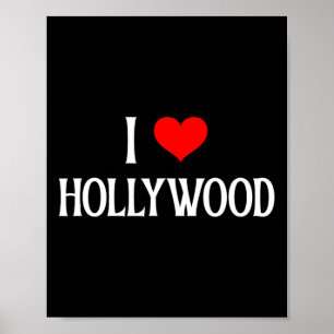 I Love Hollywood I Heart Hollywood Holiday Travel Poster