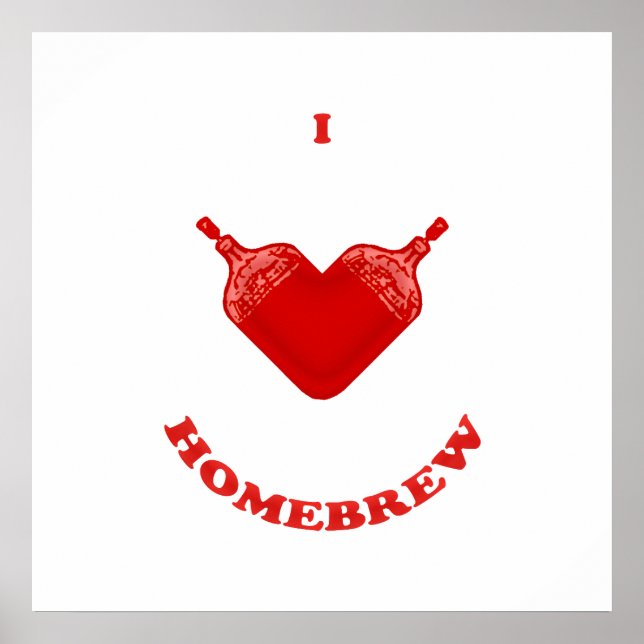 I Love Homebrew Poster (Front)