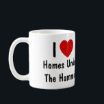 I Love Homes Under The Hammer Coffee Mug<br><div class="desc">I Heart homes under the hammer for all those property developers out there</div>