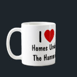 I Love Homes Under The Hammer Coffee Mug<br><div class="desc">I Heart homes under the hammer for all those property developers out there</div>