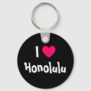 I Love Honolulu Key Ring
