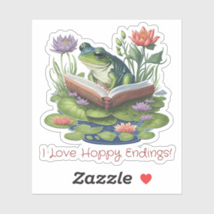 I Love Hoppy Endings Book Lovers Frog