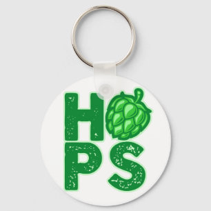 I Love Hops In Craft Beer Key Ring