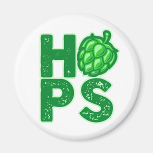 I Love Hops In Craft Beer Magnet