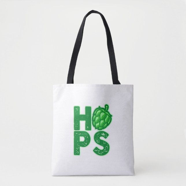 I Love Hops In Craft Beer Tote Bag (Front)