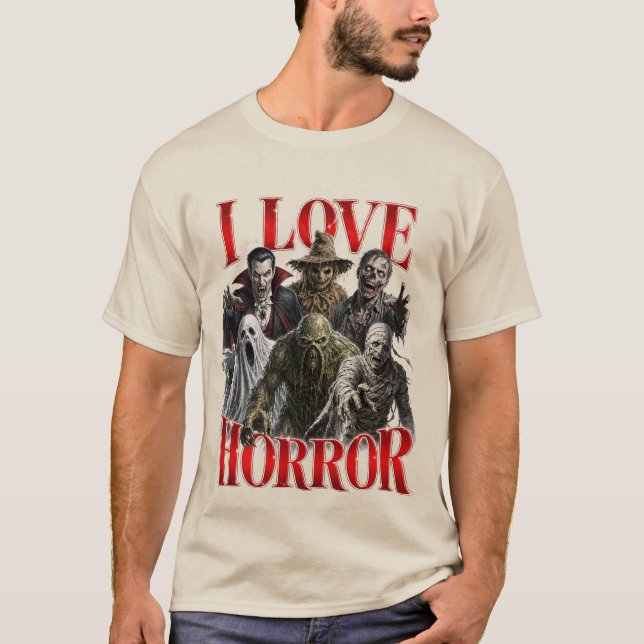 I Love Horror T-Shirt (Front)