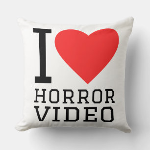 I love horror videos cushion