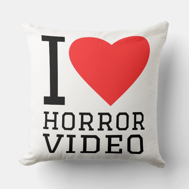 I love horror videos cushion (Front)