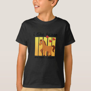 I Love Horse And Maybe 3 People Sticker T-Shirt