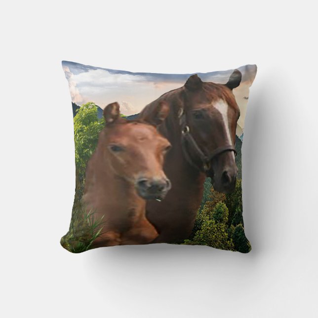 I love Horses Cushion (Front)