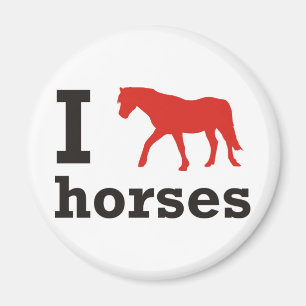 I love Horses Magnet