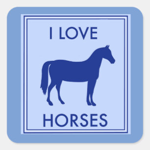 I Love Horses Sticker
