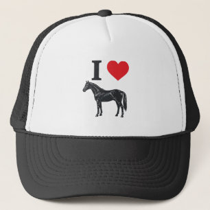 I Love Horses Vintage Engraving Shirt Design_1 Trucker Hat