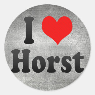 I Love Horst, Netherlands Classic Round Sticker