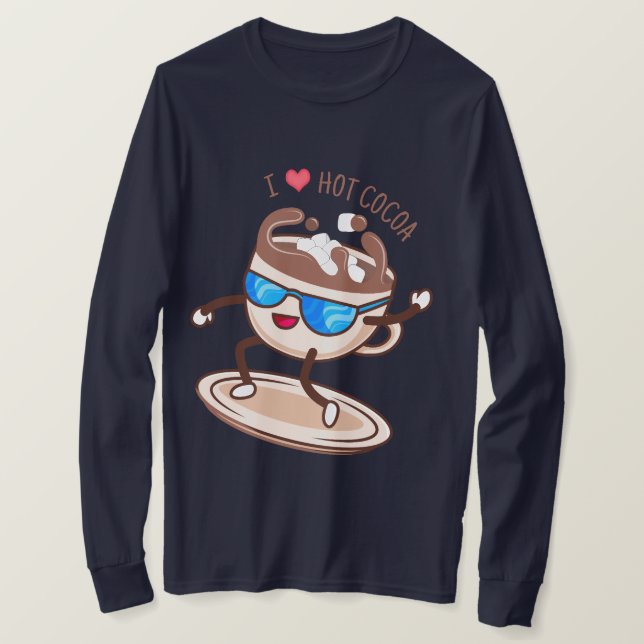 I Love Hot Cocoa T-Shirt (Design Front)