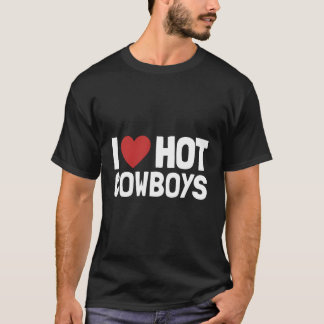 I Love Hot Cow Country Western Cow T-Shirt