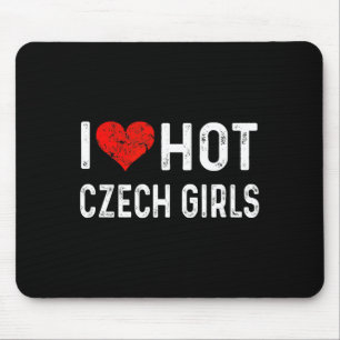 I Love Hot Czech Girls Czech Republic Heart Wife G Mouse Mat