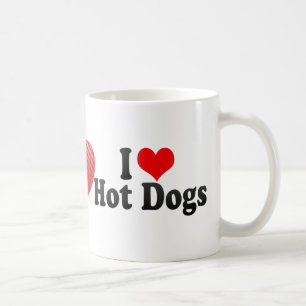 I Love Hot Dogs Coffee Mug