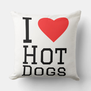 I love hot dogs cushion