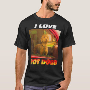 I Love Hot Dogs Funny T-Shirt