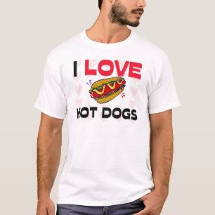 I Love Hot Dogs T-Shirt
