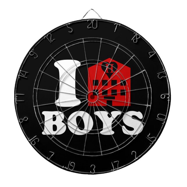 I Love Hotel Boys Dartboard (Front)