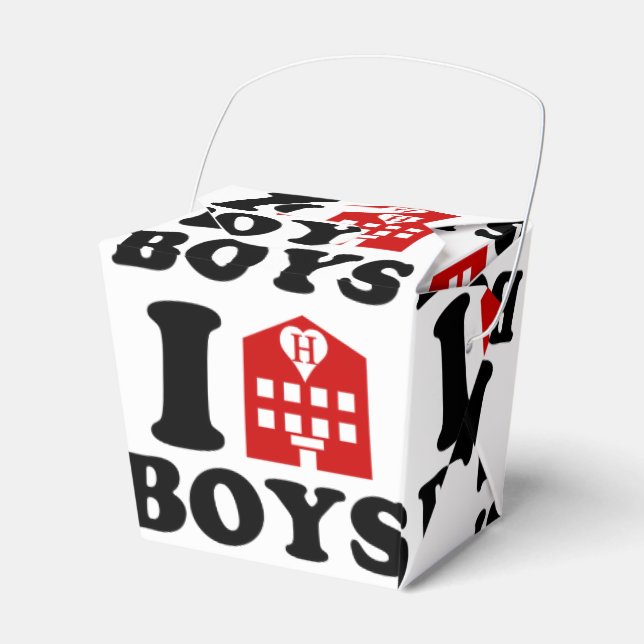 I Love Hotel Boys Favour Box (Front Side)