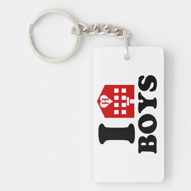 I Love Hotel Boys Key Ring (Front)