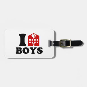 I Love Hotel Boys Luggage Tag