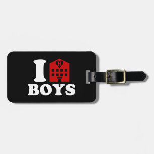 I Love Hotel Boys Luggage Tag