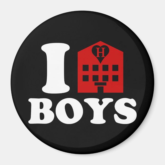 I Love Hotel Boys Magnet (Front)