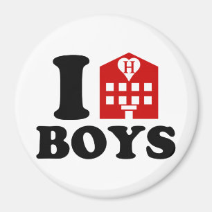I Love Hotel Boys Magnet