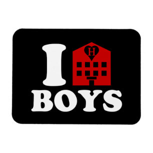 I Love Hotel Boys Magnet