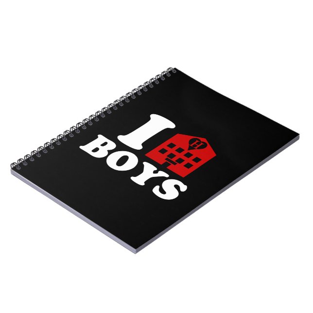 I Love Hotel Boys Notebook (Left Side)