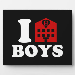 I Love Hotel Boys Plaque