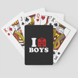 I Love Hotel Boys Playing Cards