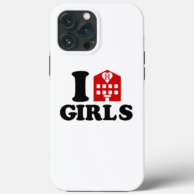 I Love Hotel Girls Case-Mate iPhone Case (Back)